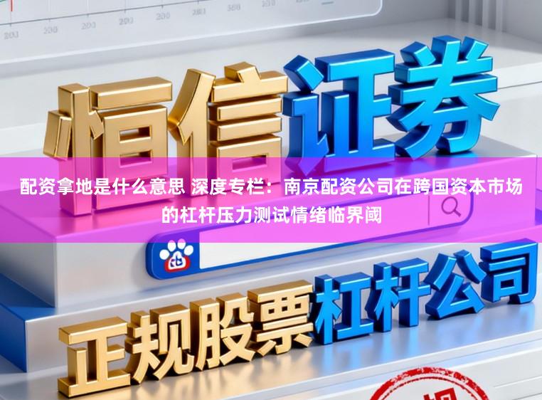 配资拿地是什么意思 深度专栏：南京配资公司在跨国资本市场的杠杆压力测试情绪临界阈